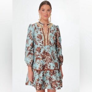 Robins Egg Blue Floral Tuckernuck Dress